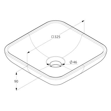 KLUDI Умывальник накладной для ванной комнаты Plus (49W0343)