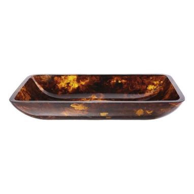 KRAUS Умывальник накладной для ванной комнаты Dark Amber GVR-410-RE-15 мм