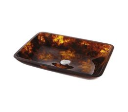 KRAUS Умывальник накладной для ванной комнаты Dark Amber GVR-410-RE-15 мм