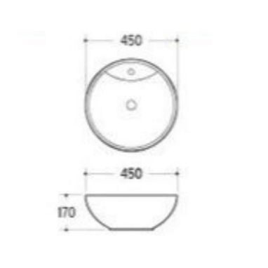 NEWARC Умывальник накладной для ванной комнаты Countertop 5010BT