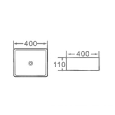 NEWARC Умывальник накладной для ванной комнаты Aqua 9440W-M