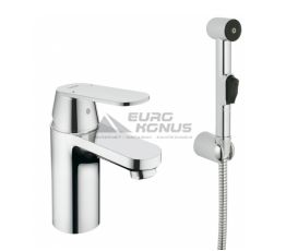 GROHE Смеситель для умывальника однорычажный с гигиеническим душем Eurosmart Cosmopolitan (23125000)