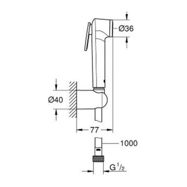 GROHE Гигиенический душ Tempesta-F Trigger Spray (26352000)