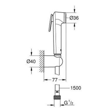 GROHE Гигиенический душ Tempesta-F Trigger Spray 30 (26353000)