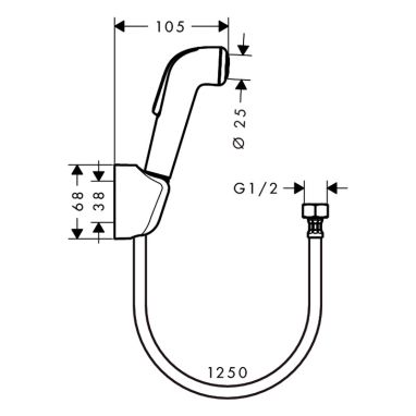 HANSGROHE Гигиенический душ (32127000)