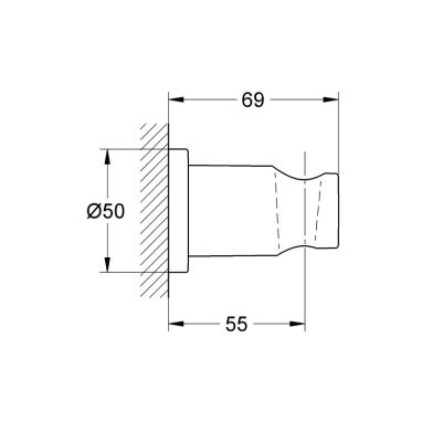 GROHE Держатель для душевой лейки RAINSHOWER (27074GL0)