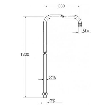 GROHE Душевой кронштейн Relexa Plus (27304000)
