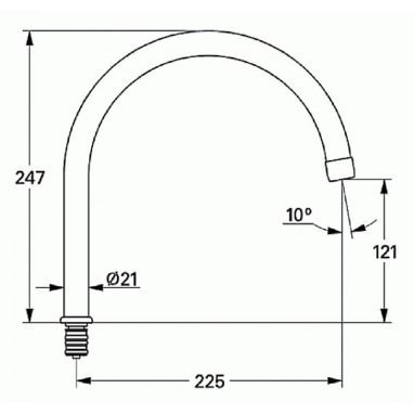 GROHE Излив для кухонного смесителя (13049000)