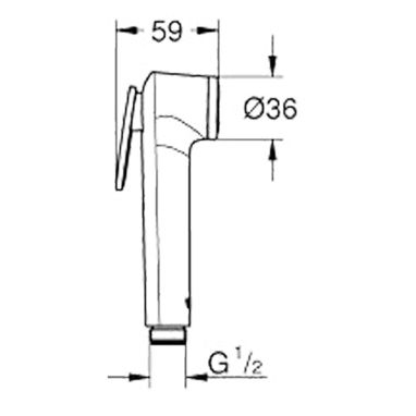 GROHE Лейка гигиеническая Tempesta Trigger Spray (28020L01)