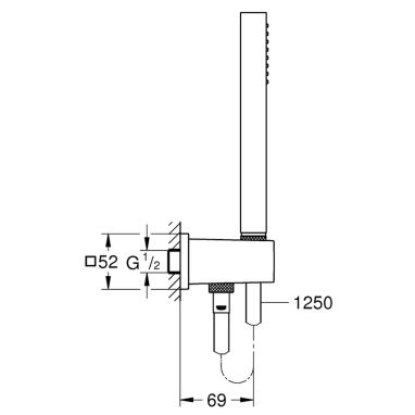 GROHE Душевой гарнитур EUPHORIA Cube (26405000)