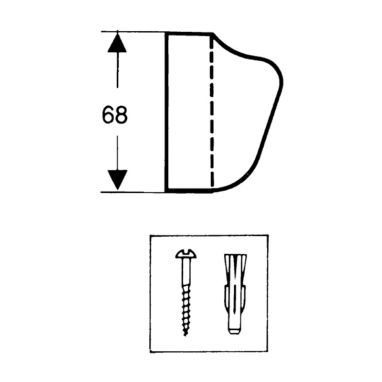 HANSGROHE Держатель лейки смесителя (28321000)
