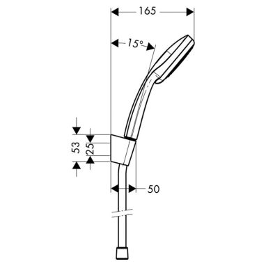 HANSGROHE Душевой гарнитур Croma 100 (27592000)