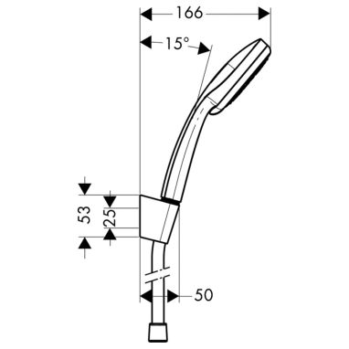 HANSGROHE Душевой гарнитур Croma 100 (27595000)