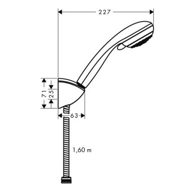 HANSGROHE Душевой гарнитур Crometta 85 (27559000)
