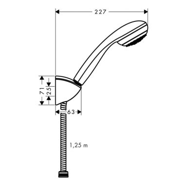 HANSGROHE Душевой гарнитур Crometta 85 (27576000)