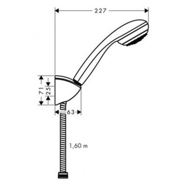 HANSGROHE Душевой гарнитур Crometta 85 (27577000)