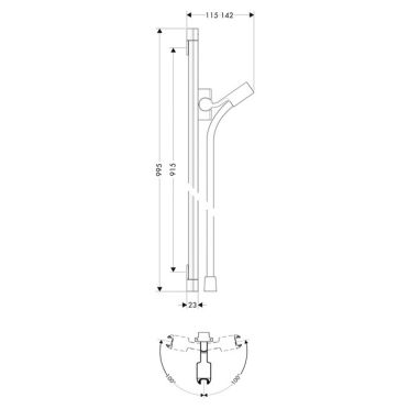 HANSGROHE Душевой гарнитур PuraVida (27844000)