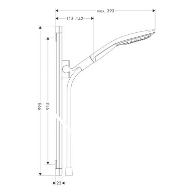 HANSGROHE Душевой гарнитур Raindance Select S (26626000)