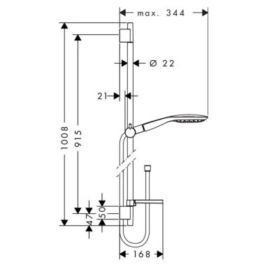 HANSGROHE Душевой гарнитур Raindance Select E (27857000)