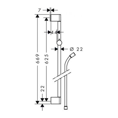 HANSGROHE Душевой гарнитур Unica (26503000)