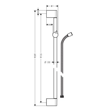 HANSGROHE Душевой гарнитур Unica (27614000)