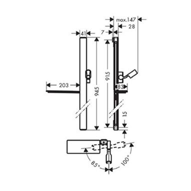 HANSGROHE Душевой гарнитур Unica (27640000)