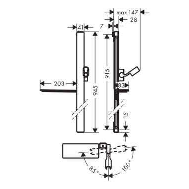 HANSGROHE Душевой гарнитур Unica (27640600)