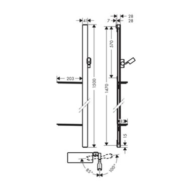 HANSGROHE Душевой гарнитур Unica (27645000)