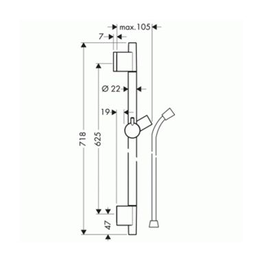 HANSGROHE Душевой гарнитур Unica (28632000)