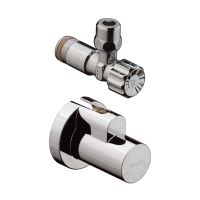 HANSGROHE Кран угловой с декоративной накладкой 1/2"x3/8" (13954000)