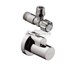 HANSGROHE Кран угловой с декоративной накладкой 1/2"x3/8" (13954000)