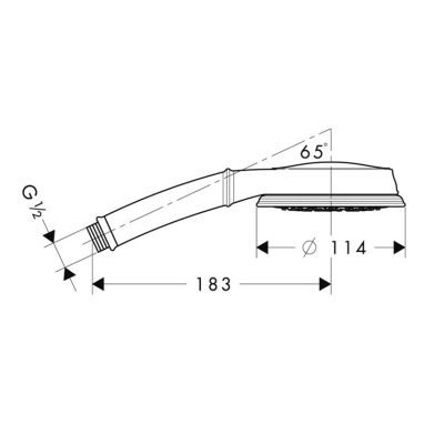 HANSGROHE Лейка для душа 3-режимная Croma 100 Classic (28539000)