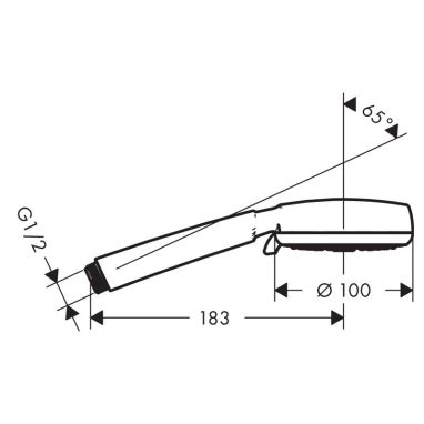 HANSGROHE Лейка для душа 3-режимная Crometta 100 (26826400)