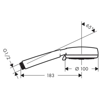 HANSGROHE Лейка для душа 4-режимная Crometta 100 (26827400)