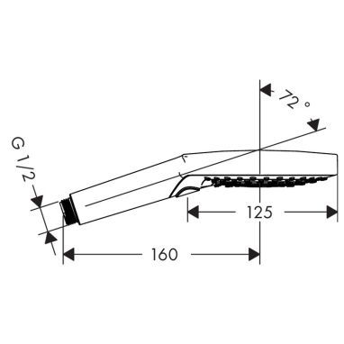 HANSGROHE Лейка для душа 3-режимная Raindance Select S 3jet (26531000)