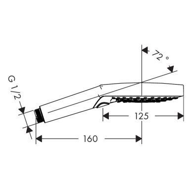 HANSGROHE Лейка для душа 3-режимная Raindance Select S 3jet (26531400)