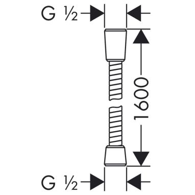 HANSGROHE Шланг для душа Sensoflex (28136000)