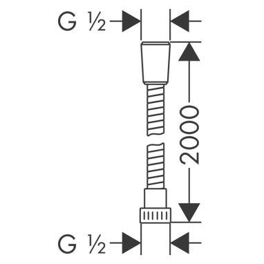 HANSGROHE Шланг для душа Metaflex (28264000)