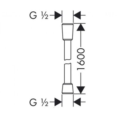 HANSGROHE Шланг для душа E-Teil (28276880)