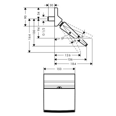 HANSGROHE Верхний душ без кронштейна Raindance Rainfall (26442000)