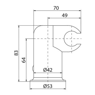 VALVEX Держатель лейки смесителя Standard (2449400)