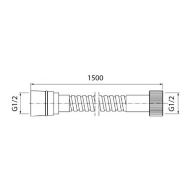 VALVEX Шланг для душа Tipo Pvc Plated (2500370)