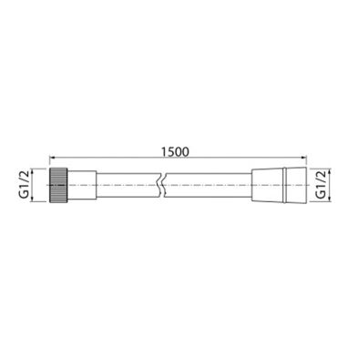 VALVEX Шланг для душа Pvc Silver (2501400)