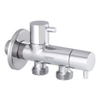 ZERIX Кран угловой на 2 выхода 1/2"x1/2"x1/2" LRH507-1 (LL1211)