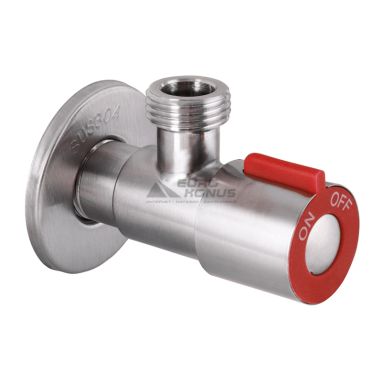 ZERIX Кран угловой 1/2"x1/2" Val-02 Red (ZX3176)
