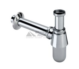 ZERIX Сифон для умывальника металлический хромированный 1 1/4" x 32 LR80 (ZX2640)