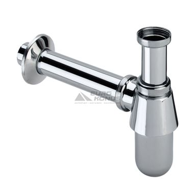 ZERIX Сифон для умывальника металлический хромированный 1 1/4" x 32 LR80 (ZX2640)
