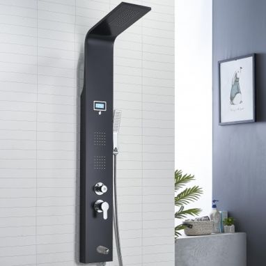 DUSEL Душова гідромасажна панель DU8815B-00 Black Matt
