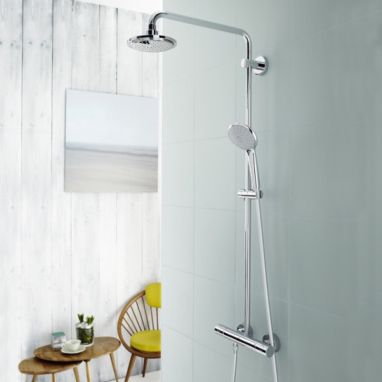 GROHE Душевая система термостатическая настенная Euphoria 180 (27296001)