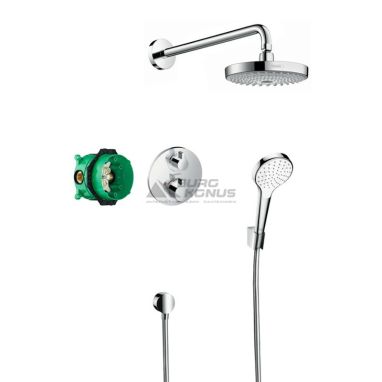 HANSGROHE Душевая система термостатическая встроенная Croma Select S (27295000)